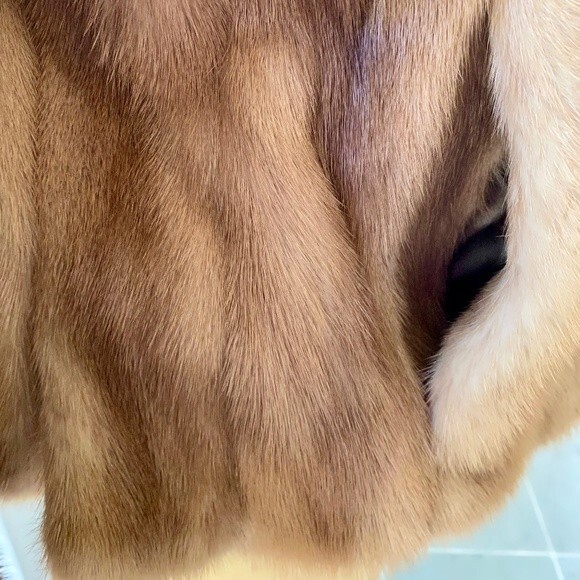 VTG Revillon Blond Mink Jacket Sincerely Jenny Gidding 50s 60s SZ L Red Carpet - Picture 12 of 13